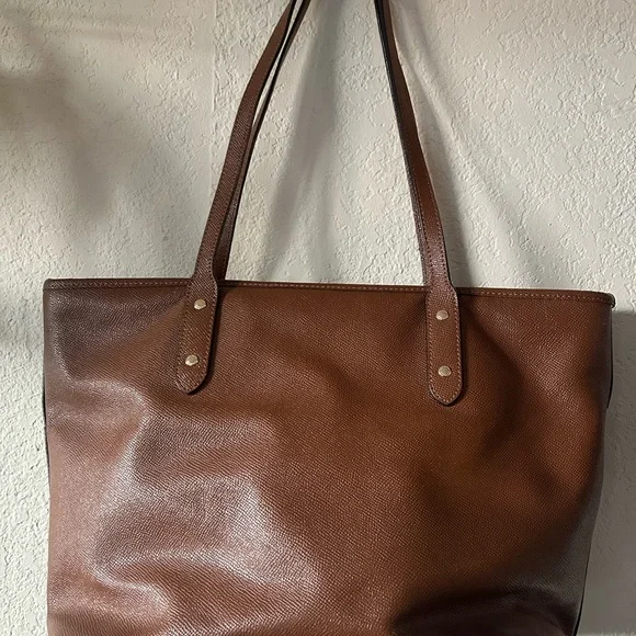 COACH City Brown Leather Tote Bag - Picture 10 of 11